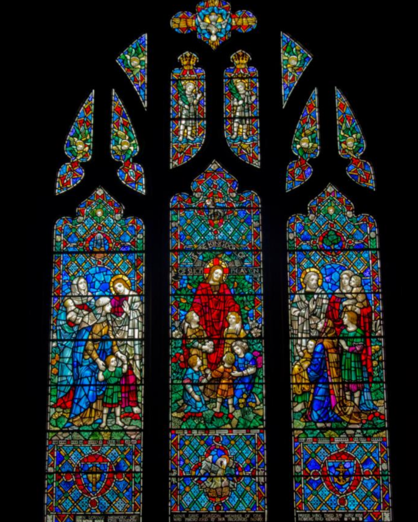 Windows at St Aidan's Anglican Church given in memory of Mina